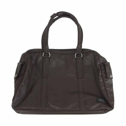 PORTER ポーター フリースタイル ボストンバッグ ブラウン系【中古】