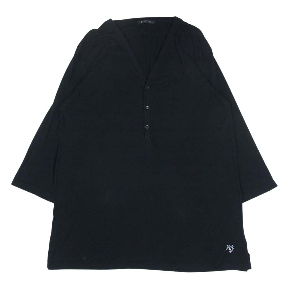 RUDE GALLERY ルードギャラリー 22AW  HENLEY NECK LS ヘンリーネック ラグランスリーブ ７分丈 カットソー ブラック系 5【中古】