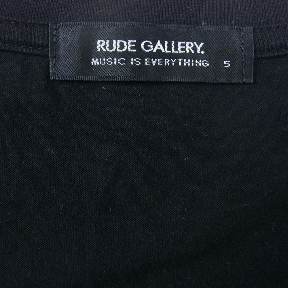 RUDE GALLERY ルードギャラリー 22AW  HENLEY NECK LS ヘンリーネック ラグランスリーブ ７分丈 カットソー ブラック系 5【中古】