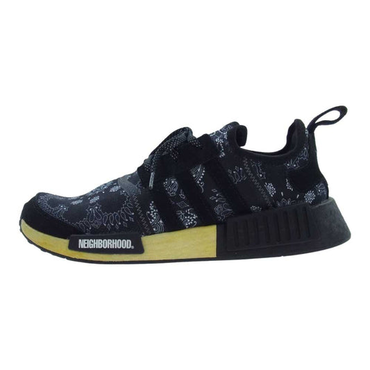 adidas アディダス GY4157 × NEIGHBORHOOD ネイバーフッド NMD R1 NBHD BANDANA ローカット スニーカー ブラック系 27cm【中古】