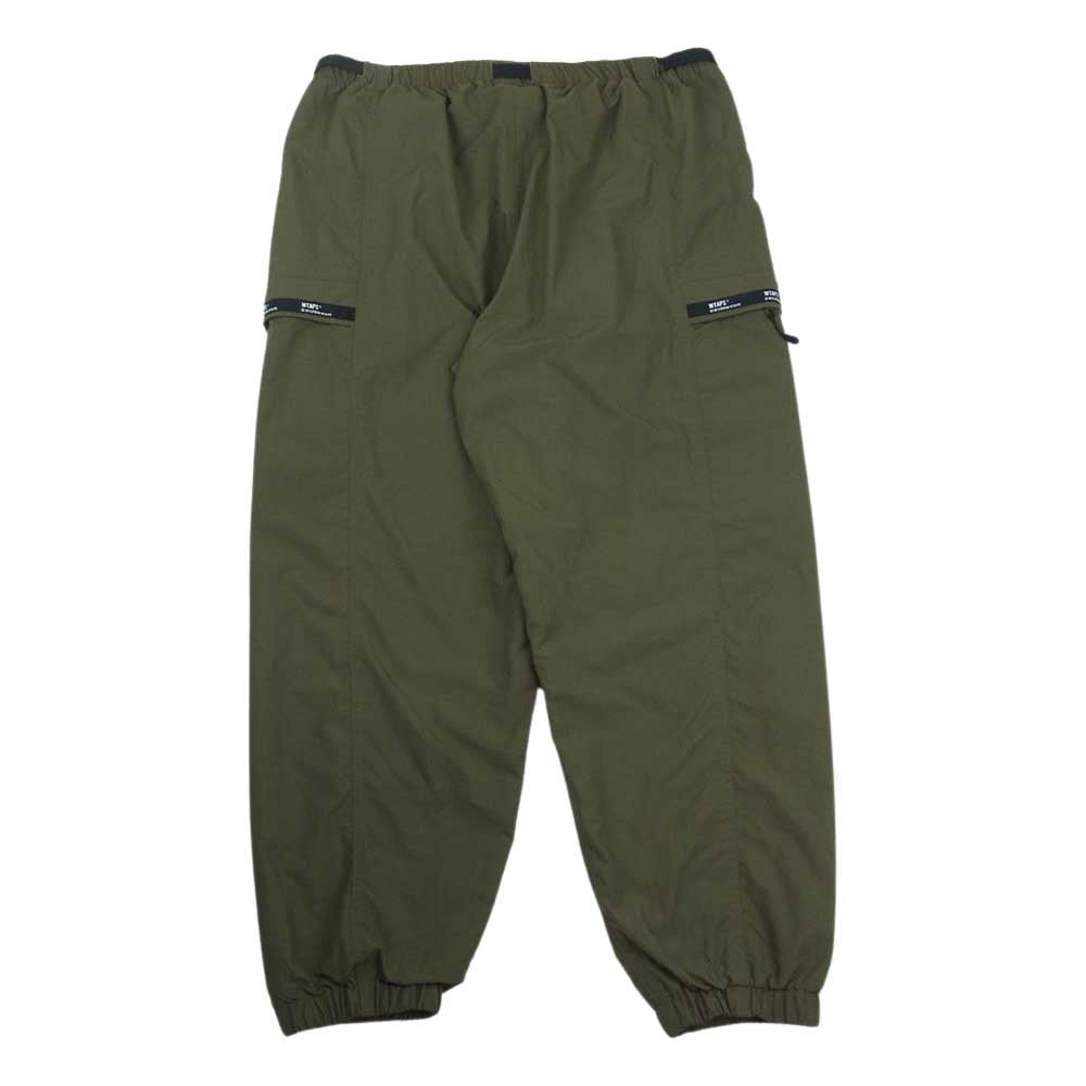 WTAPS ダブルタップス 22SS  221BRDT-PTM02  TRACKS TROUSERS NYLON TUSSAH トラウザー カーゴ パンツ カーキ系 03【中古】