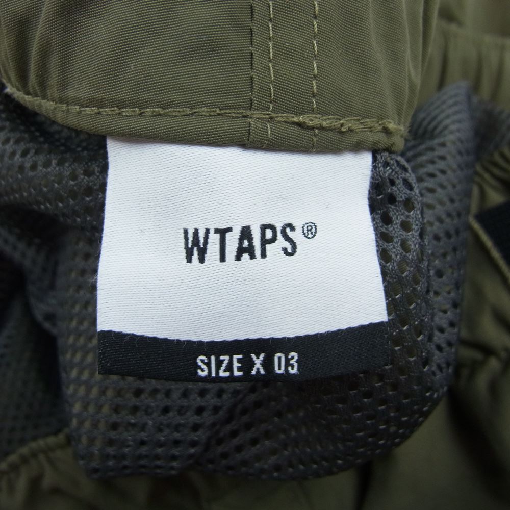 WTAPS ダブルタップス 22SS  221BRDT-PTM02  TRACKS TROUSERS NYLON TUSSAH トラウザー カーゴ パンツ カーキ系 03【中古】
