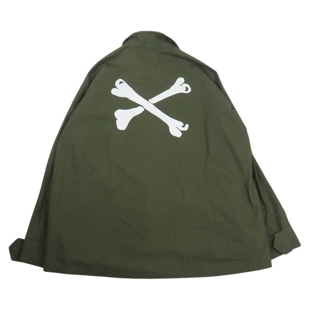 WTAPS ダブルタップス  19AW  192WVNHD-SHM02S × NEIGHBORHOOD ネイバーフッド JUNGLE LS SHIRT ジャングル 長袖シャツ カーキ系 02【中古】