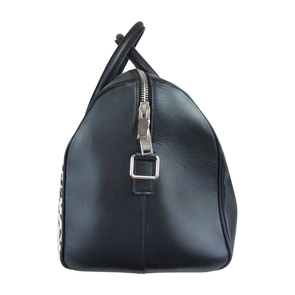 SAINT LAURENT サンローラン leopard レオパード ボストンバッグ ベイビーダッフル レザー ブラック系【中古】