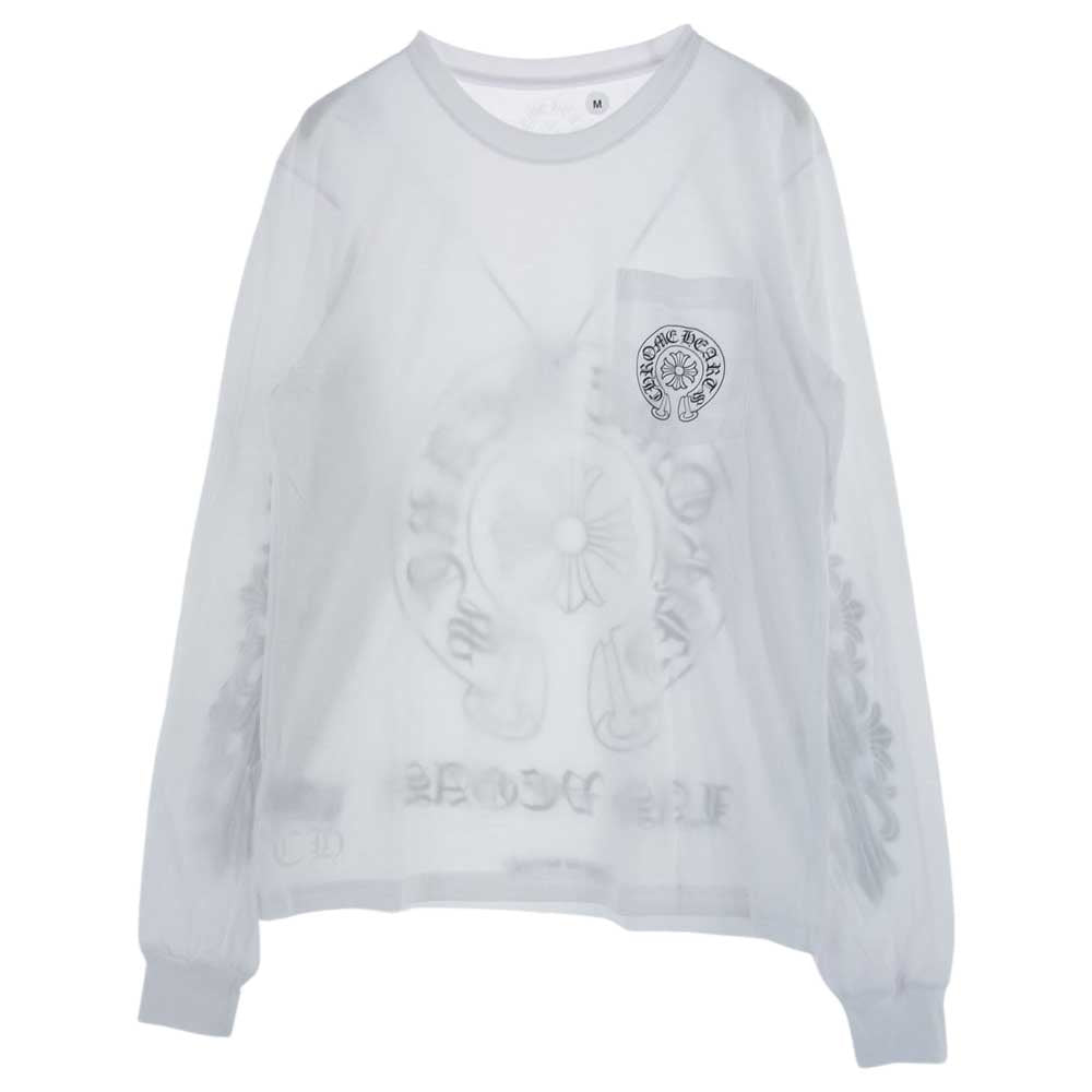 CHROME HEARTS クロムハーツ（原本無） Las Vegas Horseshoe LS Tee ラスベガス限定 ロングスリーブ ホースシュー Tシャツ ホワイト ホワイト系 M【極上美品】【中古】
