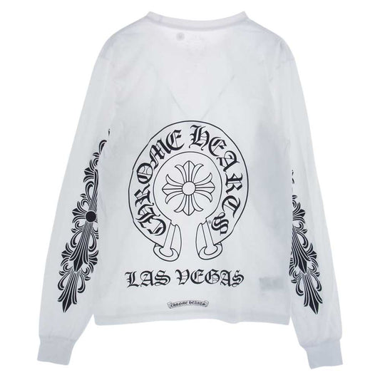 CHROME HEARTS クロムハーツ（原本無） Las Vegas Horseshoe LS Tee ラスベガス限定 ロングスリーブ ホースシュー Tシャツ ホワイト ホワイト系 M【極上美品】【中古】
