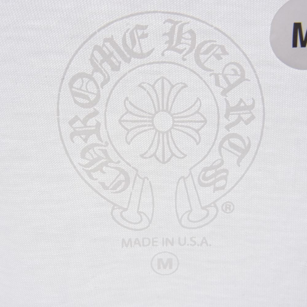 CHROME HEARTS クロムハーツ（原本無） Las Vegas Horseshoe LS Tee ラスベガス限定 ロングスリーブ ホースシュー Tシャツ ホワイト ホワイト系 M【極上美品】【中古】
