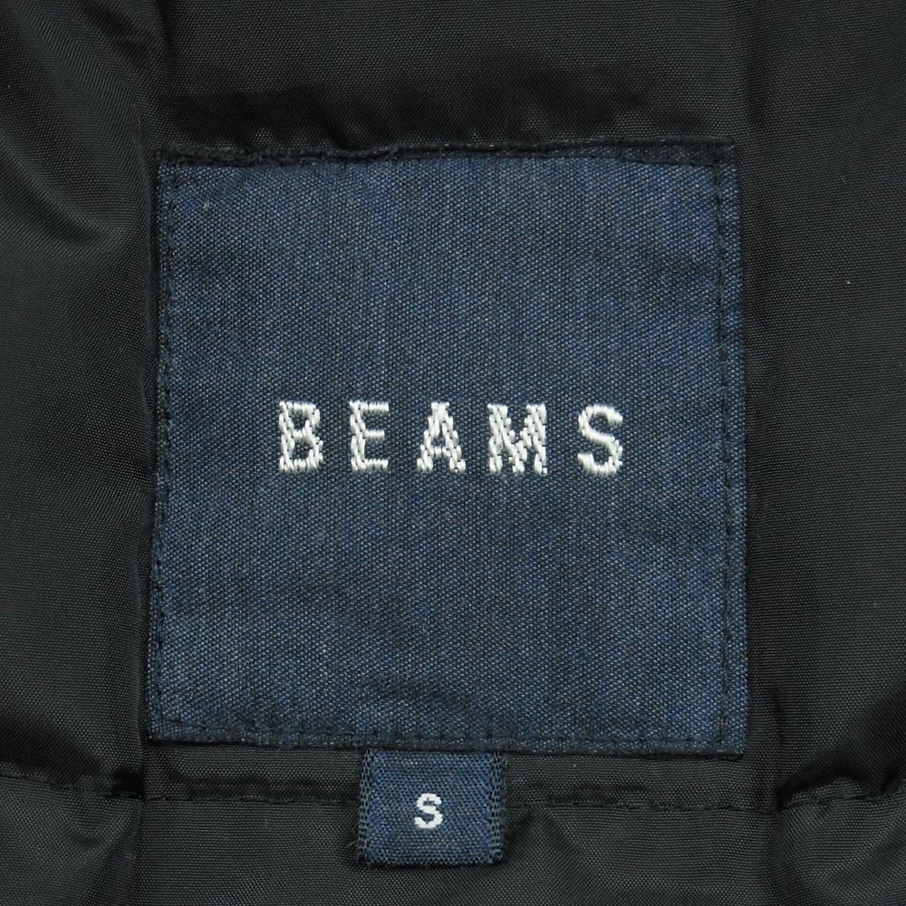 BEAMS ビームス 16F-BM035 ファー付 ダウン コート ジャケット 中国製 ブラック系 S【中古】