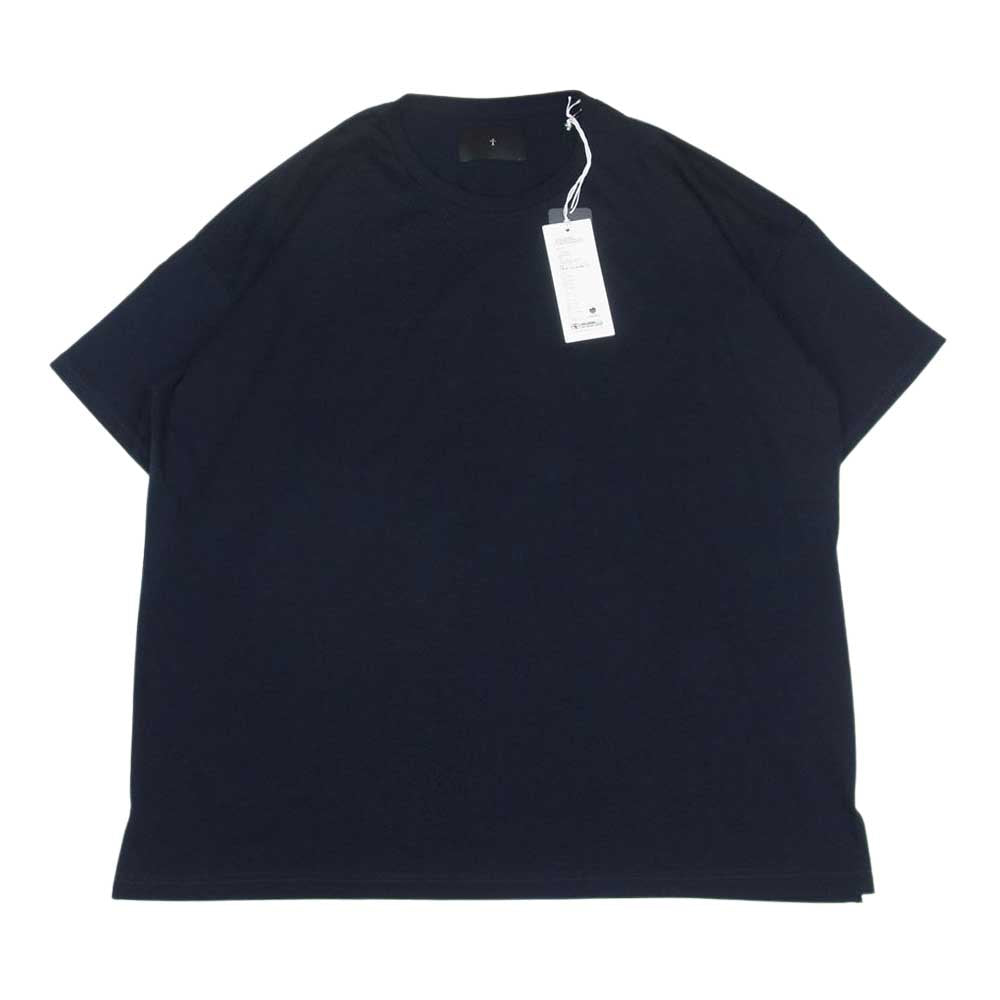 ティー SEA ISLAND COTTON CREW NECK B01 シーアイランドコットン クルーネック カットソー ビッグシルエット ネイビー系 L【極上美品】【中古】