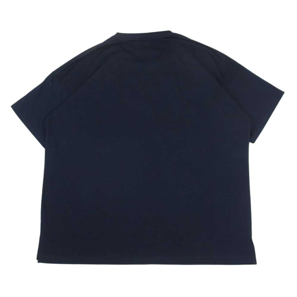 ティー SEA ISLAND COTTON CREW NECK B01 シーアイランドコットン クルーネック カットソー ビッグシルエット ネイビー系 L【極上美品】【中古】