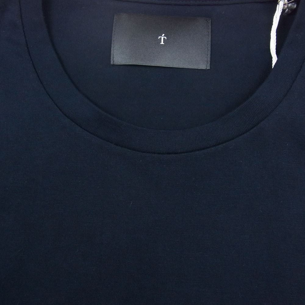 ティー SEA ISLAND COTTON CREW NECK B01 シーアイランドコットン クルーネック カットソー ビッグシルエット ネイビー系 L【極上美品】【中古】