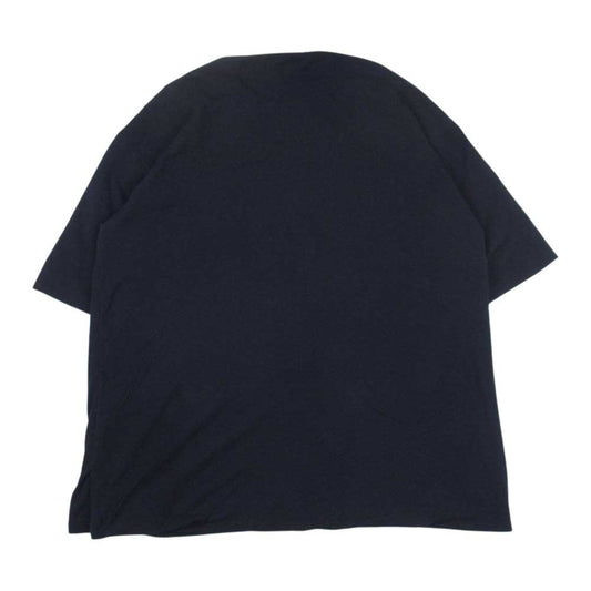 AURALEE オーラリー A8SH02HK HIGH GAUGE PIQUE DOUBLE CLOTH HENLEY NECK ハイ ガーゼ ピケ ダブル クロース ヘンリー ネック 半袖 Tシャツ ネイビー系 4【中古】
