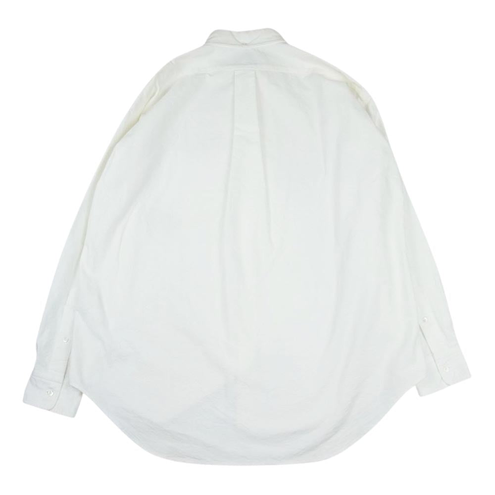GRAPHPAPER グラフペーパー GM191-50026B Oxford L/S B.D Box Shirt WHITE オックスフォード ボタンダウン ボックス 白 長袖シャツ ホワイト系 2【中古】