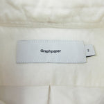 GRAPHPAPER グラフペーパー GM191-50026B Oxford L/S B.D Box Shirt WHITE オックスフォード ボタンダウン ボックス 白 長袖シャツ ホワイト系 2【中古】