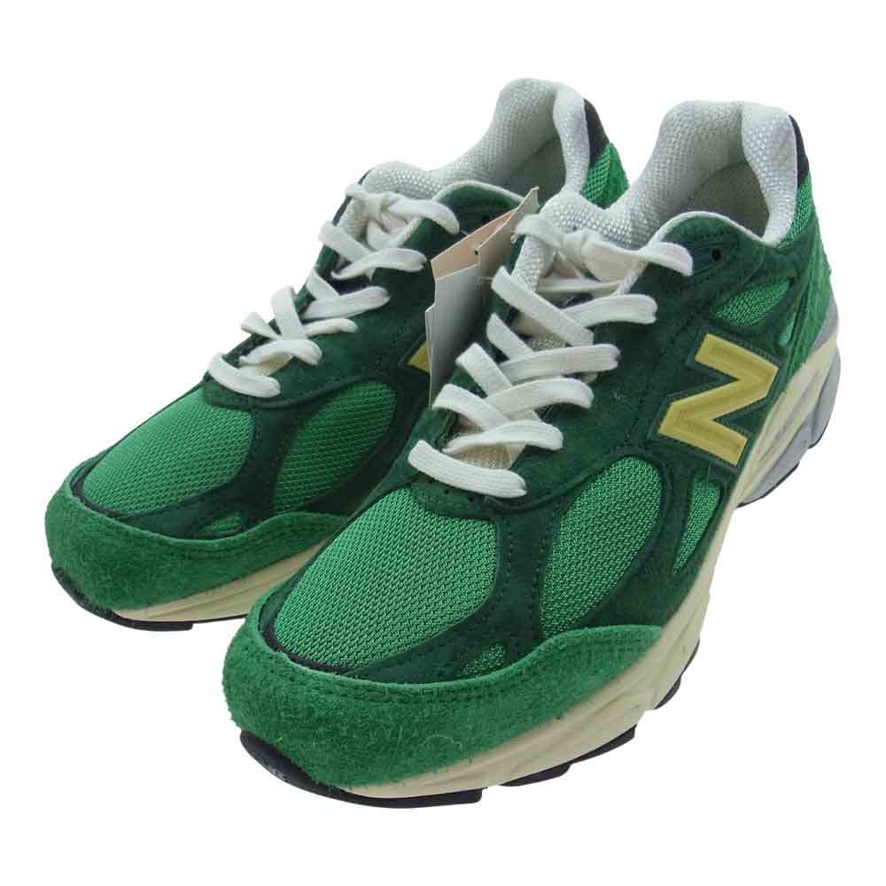 NEW BALANCE ニューバランス M990GG3 990 USA製 スエード ローカット スニーカー グリーン系 27cm【新古品】【未使用】【中古】