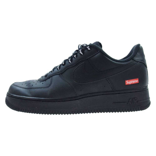 Supreme シュプリーム CU9225-001 × NIKE AIR FORCE1 LOW ナイキ エアフォース1 ローカット スニーカー ブラック ブラック系 27cm【中古】