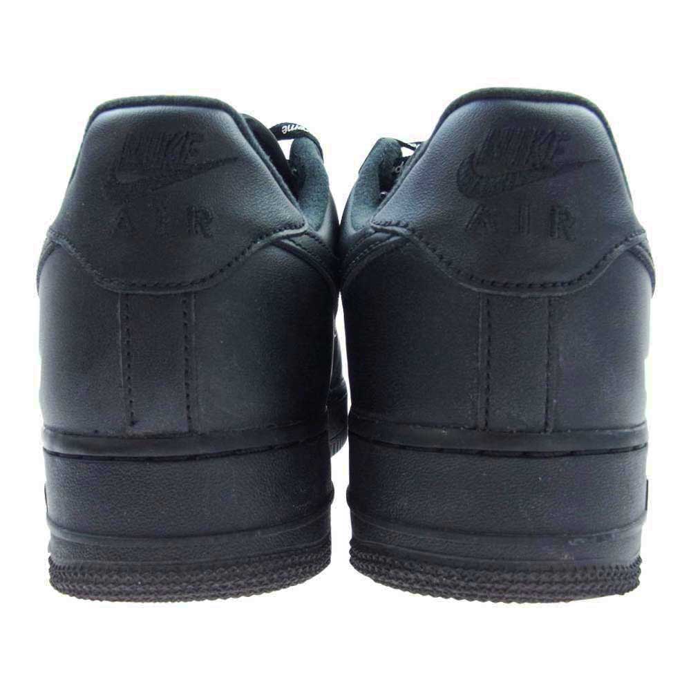Supreme シュプリーム CU9225-001 × NIKE AIR FORCE1 LOW ナイキ エアフォース1 ローカット スニーカー ブラック ブラック系 27cm【中古】
