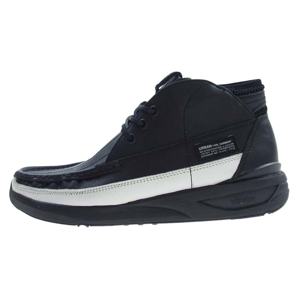 VISVIM ビズビム  VVNH-FW-01 × NEIGHBORHOOD MOWAT MOC. ネイバーフッド モカシン スニーカー  ブラック系 27cm【新古品】【未使用】【中古】