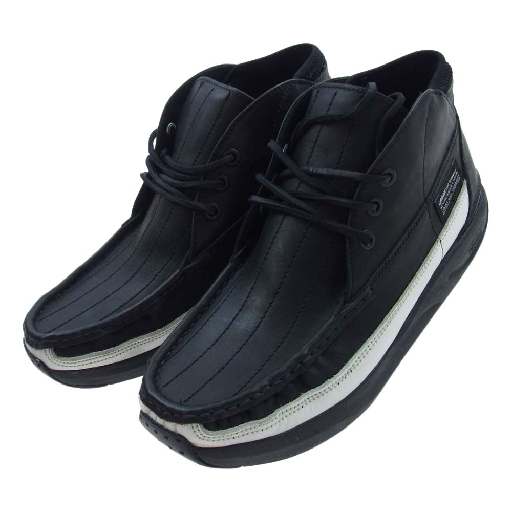 VISVIM ビズビム  VVNH-FW-01 × NEIGHBORHOOD MOWAT MOC. ネイバーフッド モカシン スニーカー  ブラック系 27cm【新古品】【未使用】【中古】
