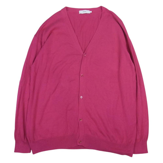 GRAPHPAPER グラフペーパー 19SS GU191-8066 Suvin Cotton Cardigan スビン コットン カーディガン ピンク系 1【中古】