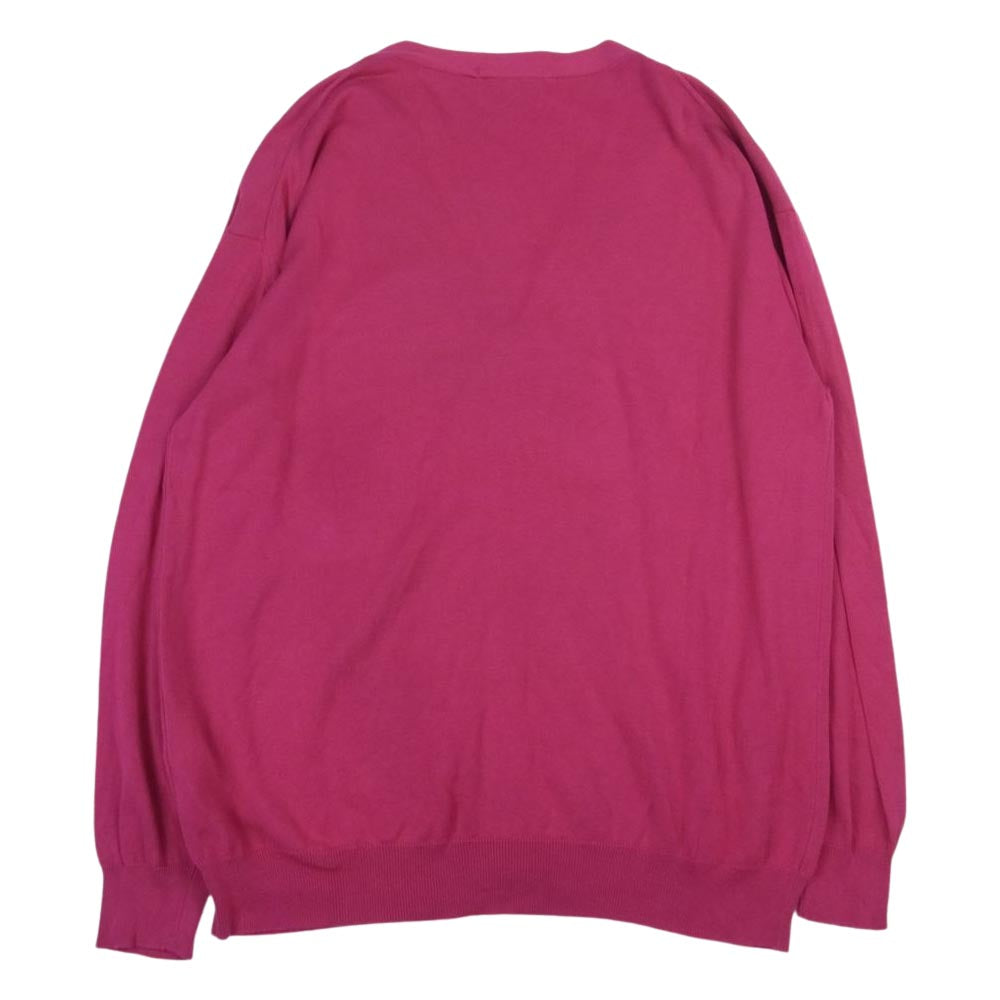 GRAPHPAPER グラフペーパー 19SS GU191-8066 Suvin Cotton Cardigan スビン コットン カーディガン ピンク系 1【中古】