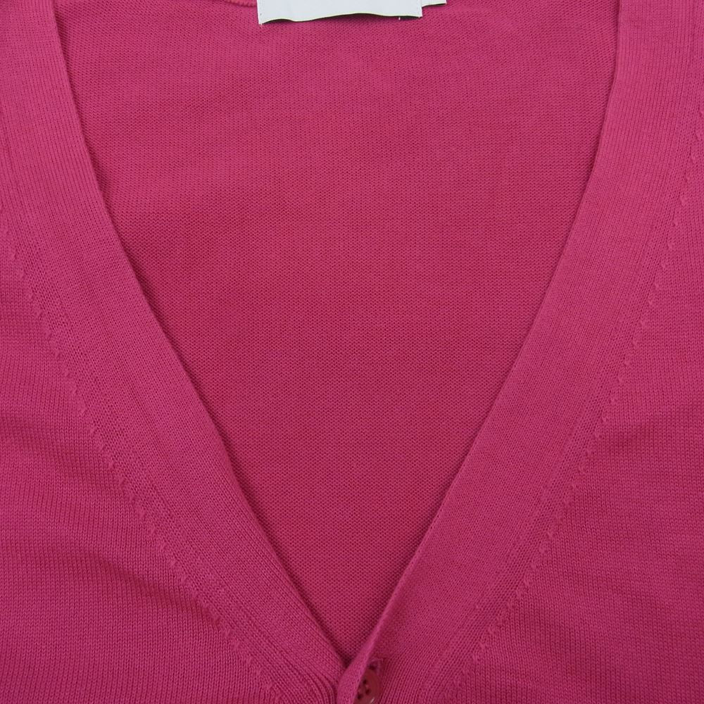 GRAPHPAPER グラフペーパー 19SS GU191-8066 Suvin Cotton Cardigan スビン コットン カーディガン ピンク系 1【中古】