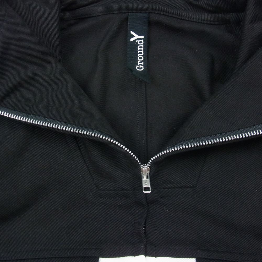 Yohji Yamamoto ヨウジヤマモト GroundY 22AW GE-J03-802 デニム アンカー ジャケット  ブラック系 1【中古】