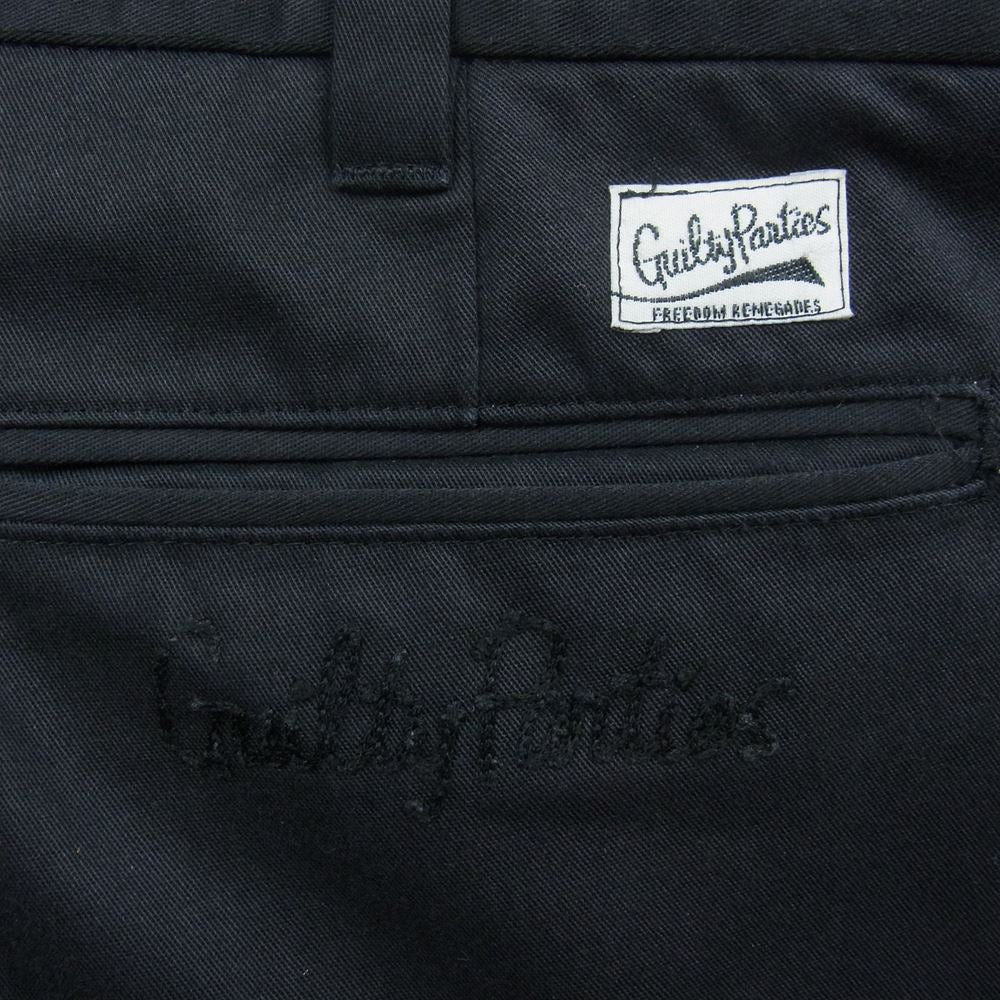 WACKO MARIA ワコマリア T/C TORUESERS SLIM トゥラウザース スリム チノ パンツ ブラック系 XL【中古】