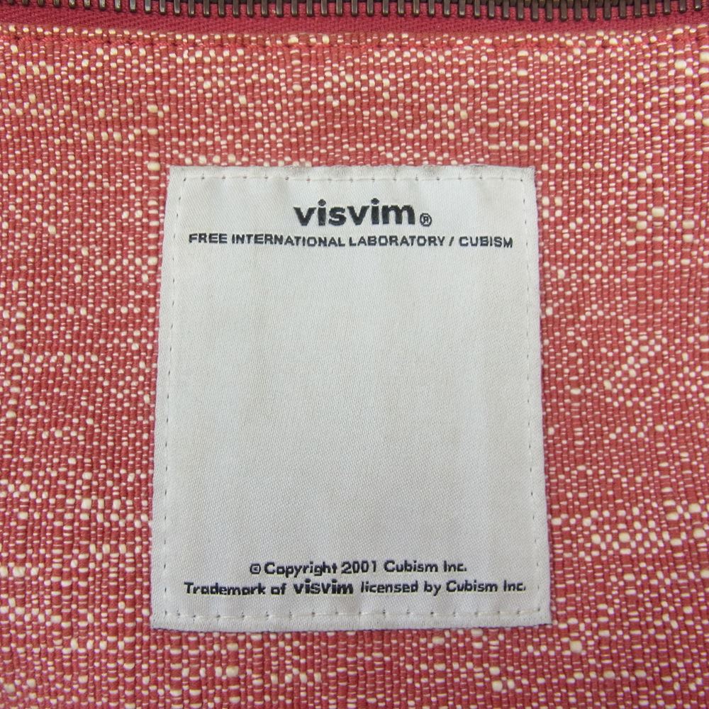 VISVIM ビズビム トート レザー ハンドル バッグ  レッド系【中古】