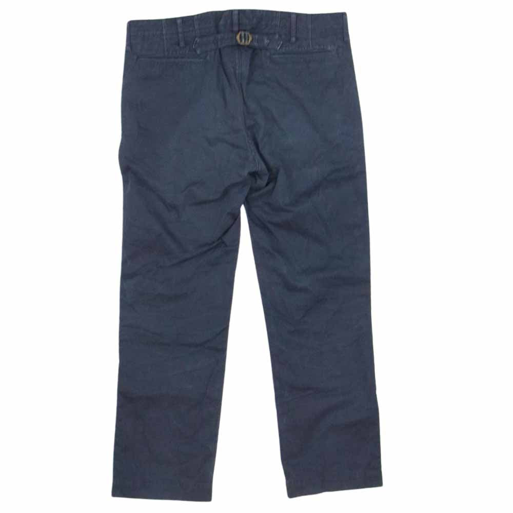 VISVIM ビズビム 12AW 0112205008007 SLIM CHINO PANTS スリム チノ パンツ シンチバック フライボタン パンツ ネイビー系 3【中古】