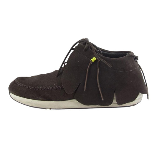 VISVIM ビズビム FBT FOLK フリンジ モカシン スエード シューズ ブラウン系 US11【中古】
