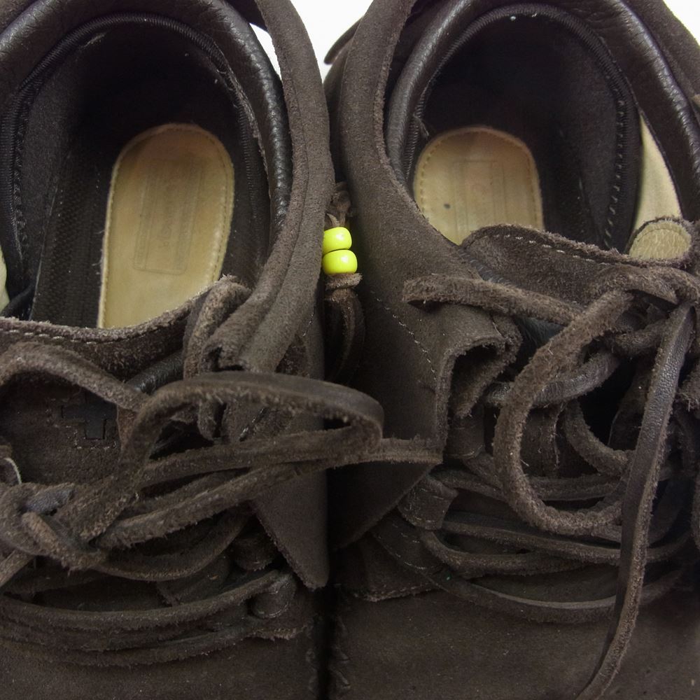 VISVIM ビズビム FBT FOLK フリンジ モカシン スエード シューズ ブラウン系 US11【中古】