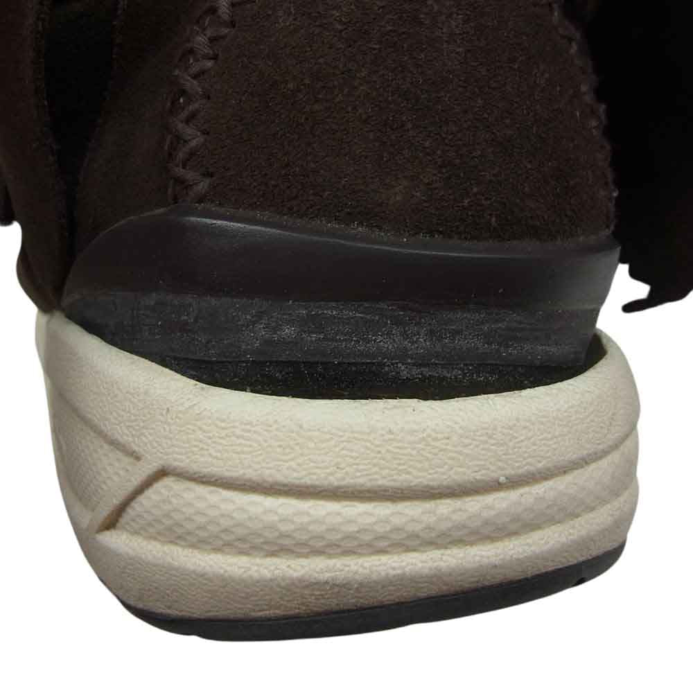 VISVIM ビズビム FBT FOLK フリンジ モカシン スエード シューズ ブラウン系 US11【中古】