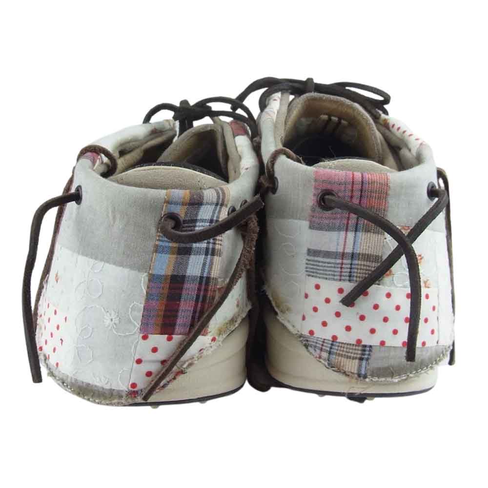 VISVIM ビズビム FBT GEO PATCHWORK パッチワーク モカシン スエード シューズ ベージュ系 11【中古】