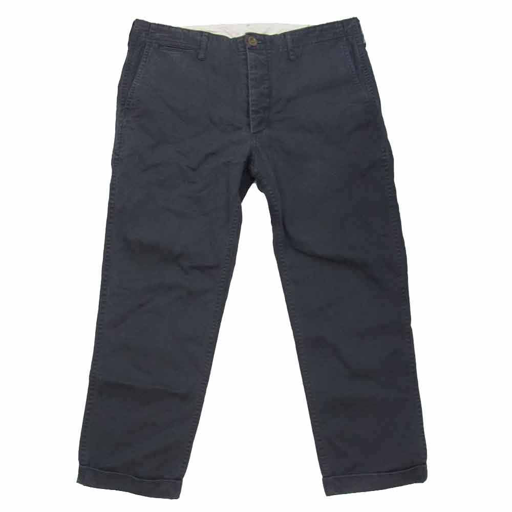 VISVIM ビズビム 13AW 0113205008001 HIGH WATER CHINO ハイ ウォーター チノ シンチバック ウォッシュ 加工 フライボタン ダブル パンツ チャコール系 3【中古】