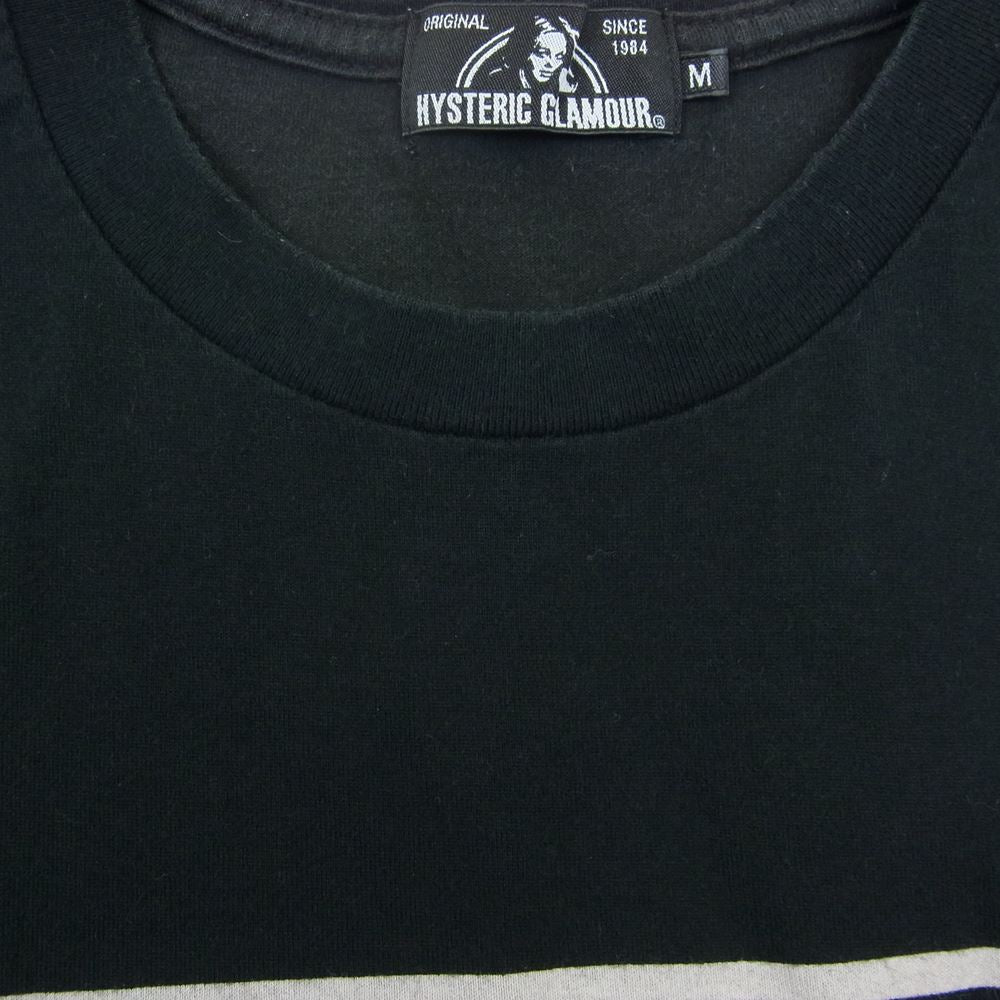 HYSTERIC GLAMOUR ヒステリックグラマー 02211CT11 YANKEE GIRL プリント Tシャツ ブラック系 M【中古】