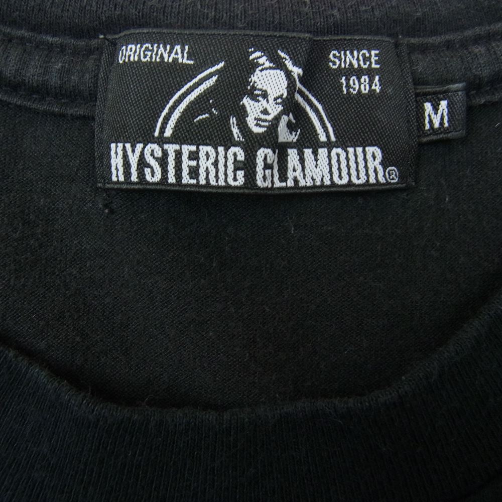 HYSTERIC GLAMOUR ヒステリックグラマー 02211CT11 YANKEE GIRL プリント Tシャツ ブラック系 M【中古】