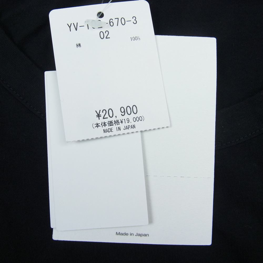 Y's Yohji Yamamoto ワイズ ヨウジヤマモト YV-T02-670-3 グラフィック ロゴ Tシャツ  ブラック系 2【極上美品】【中古】