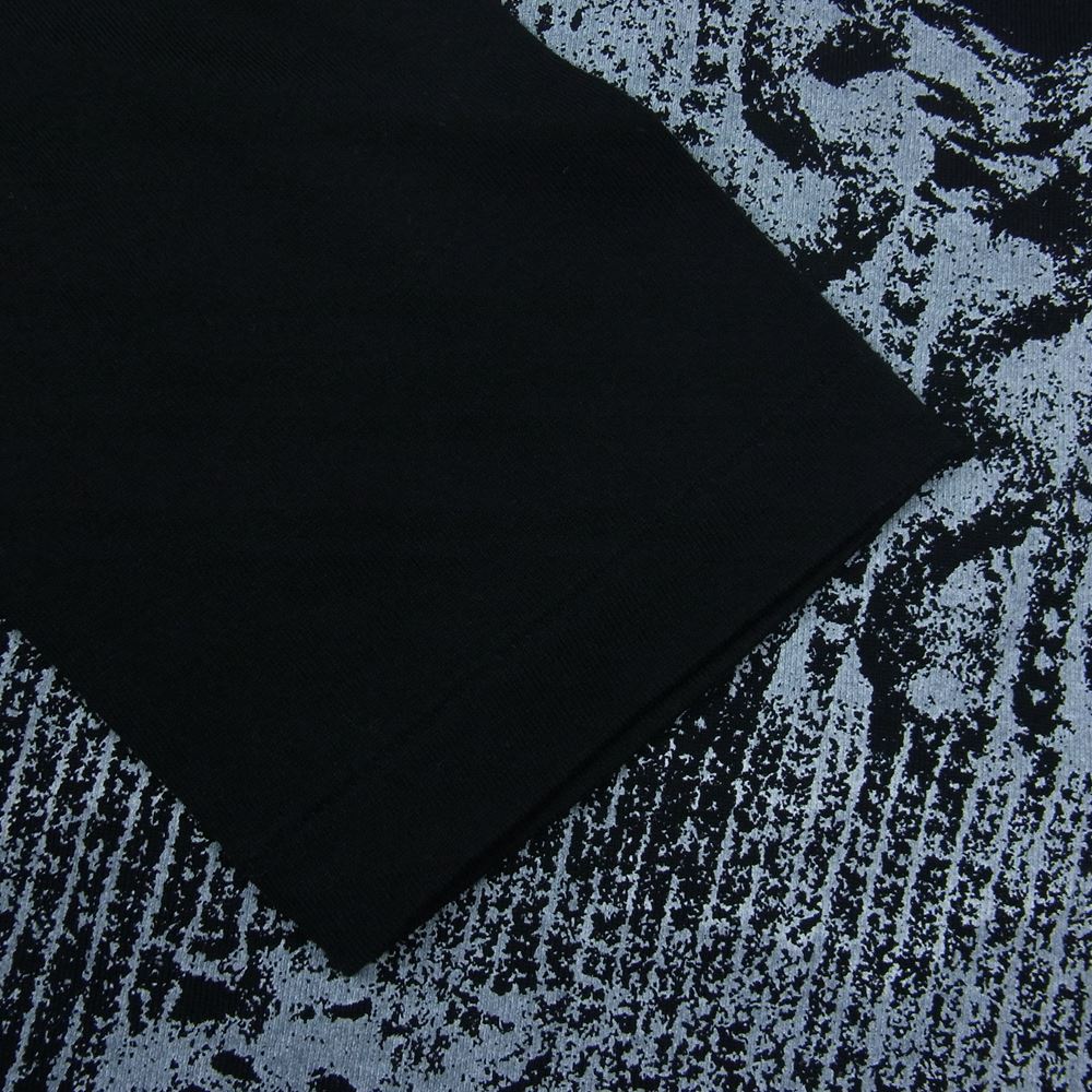 Y's Yohji Yamamoto ワイズ ヨウジヤマモト YV-T61-045-2 COTTON PLAIN STITCH PIGMENT PRINT BIG LONG SLEEVE T SHIRT コットン プレーン ステッチ プリント ビッグ ロングスリーブ Tシャツ ブラック系 2【極上美品】【中古】