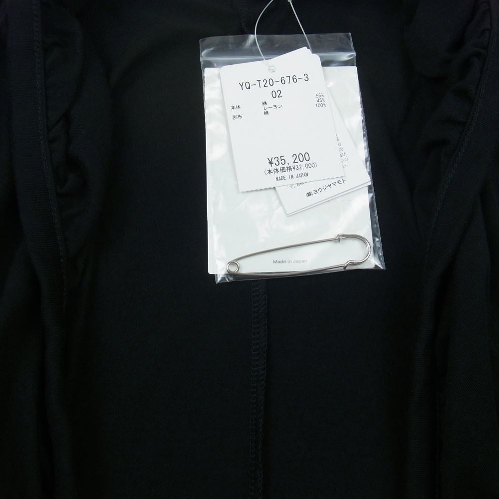 Y's Yohji Yamamoto ワイズ ヨウジヤマモト YQ-T20-676-3 ロゴ カーディガン ブラック系 2【極上美品】【中古】