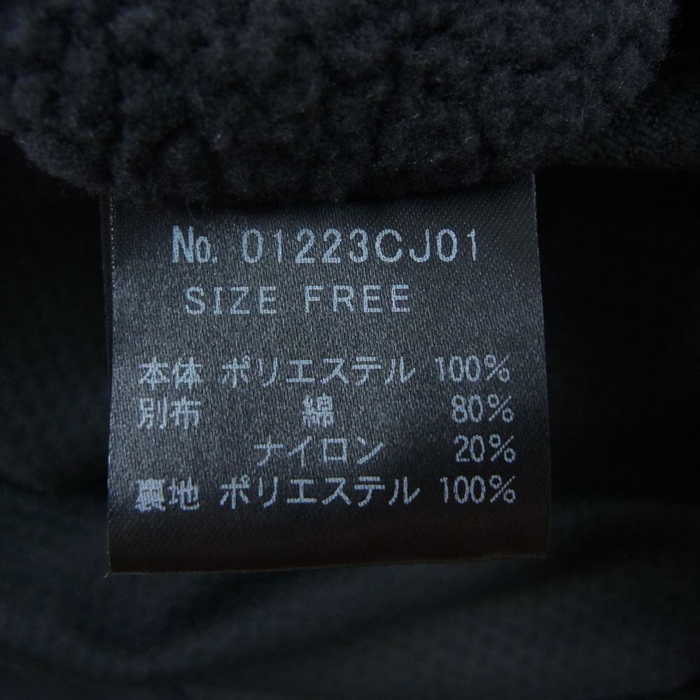 HYSTERIC GLAMOUR ヒステリックグラマー 01223CJ01　 CIRCLE LOGO マウンテン フリース コート  ブラック系 F【新古品】【未使用】【中古】
