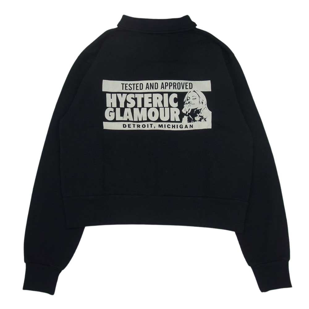 HYSTERIC GLAMOUR ヒステリックグラマー 01221CJ01 ピケ コットン ジャケット ブルゾン ブラック系 F【新古品】【未使用】【中古】