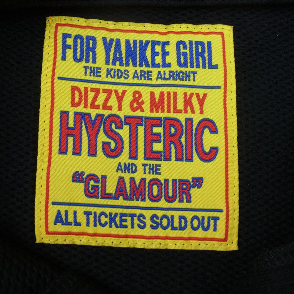 HYSTERIC GLAMOUR ヒステリックグラマー 01221CJ01 ピケ コットン ジャケット ブルゾン ブラック系 F【新古品】【未使用】【中古】