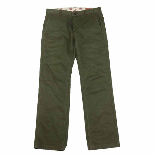 CAT'S PAW キャッツポウ コットン ワーク チノ パンツ カーキ系 32【中古】