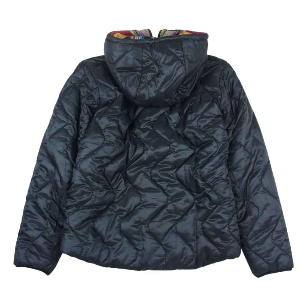 WILDTHINGS ワイルドシングス リバーシブル フーディ キルティング ブランケット ラグ ジャケット ブラック系 M【中古】