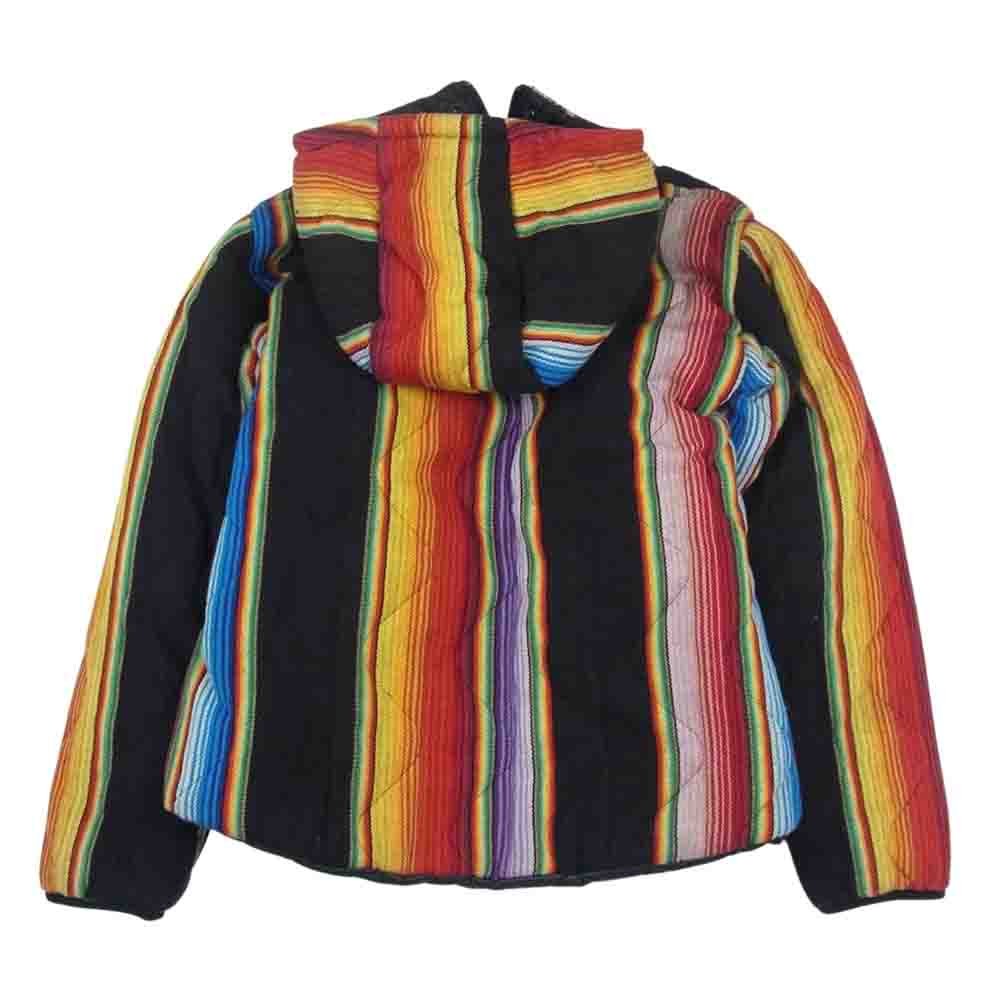 WILDTHINGS ワイルドシングス リバーシブル フーディ キルティング ブランケット ラグ ジャケット ブラック系 M【中古】