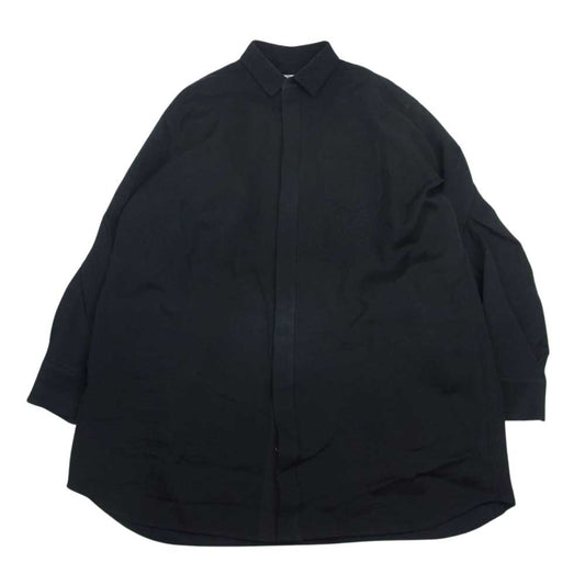 Sacai サカイ 23SS 23-06687 DOUBLE-FACED SILK COTTON SHIRT DRESS ダブルフェイス シルクコットン シャツ ドレス ブラック系 2【中古】