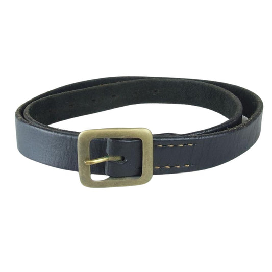 TENDERLOIN テンダーロイン T-VELT レザー ナロー ベルト ブラック ブラック系【中古】