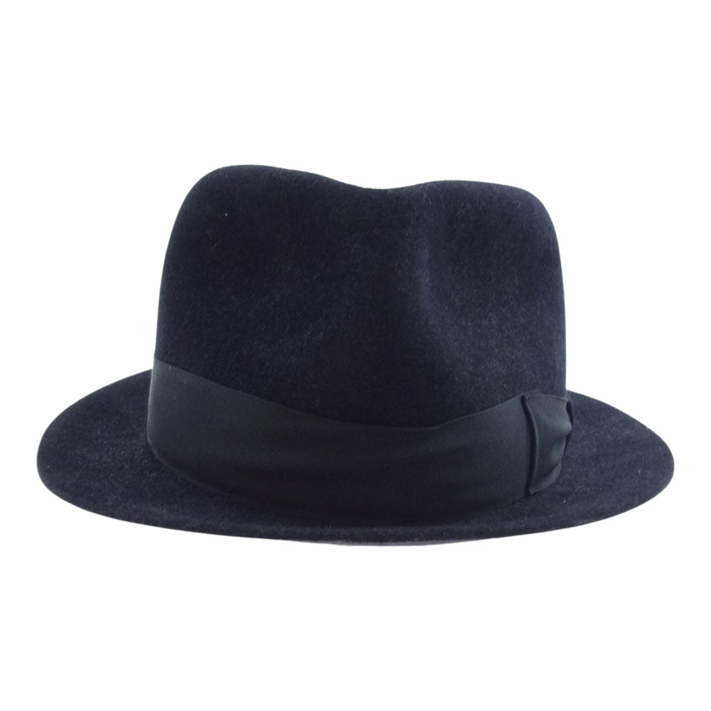 WACKO MARIA ワコマリア × 東京HAT ROCKERS 東京ハット ロッカーズ 中折れ ウール リボン ハット ブラック系 XL（60）【中古】