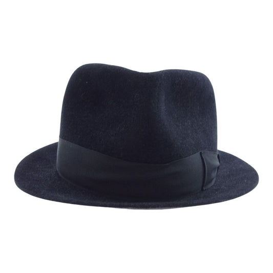 WACKO MARIA ワコマリア × 東京HAT ROCKERS 東京ハット ロッカーズ 中折れ ウール リボン ハット ブラック系 XL（60）【中古】